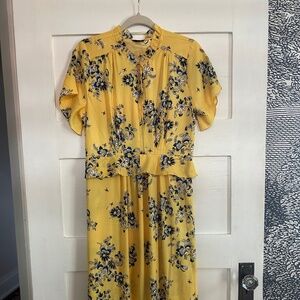 Ann Taylor Yellow Floral Dress
